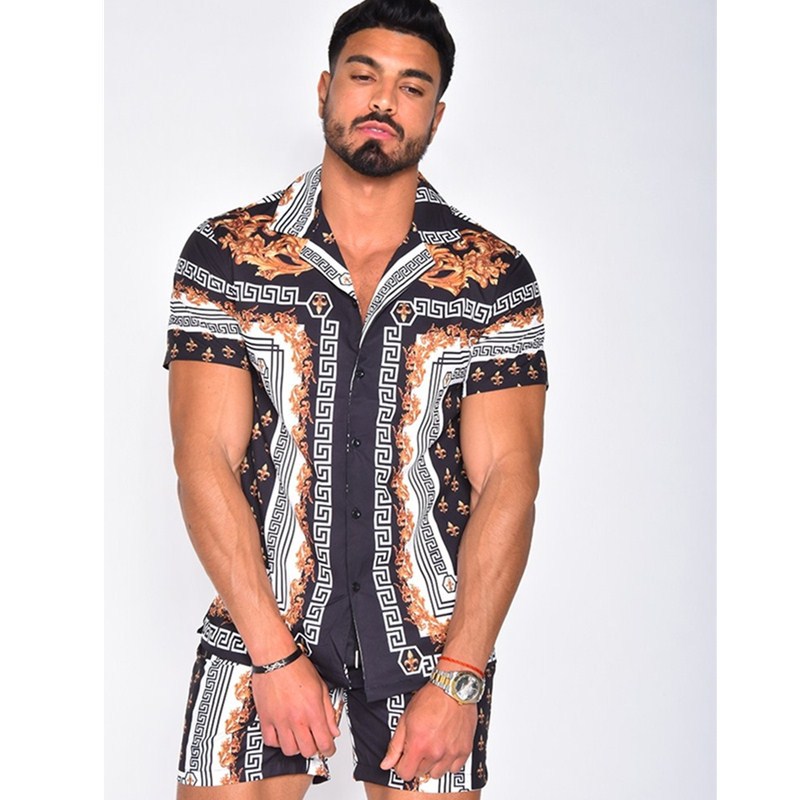 Printed shirt quick-drying suit 2