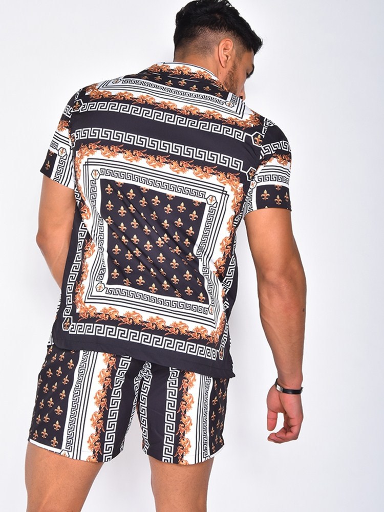 Printed shirt quick-drying suit 2