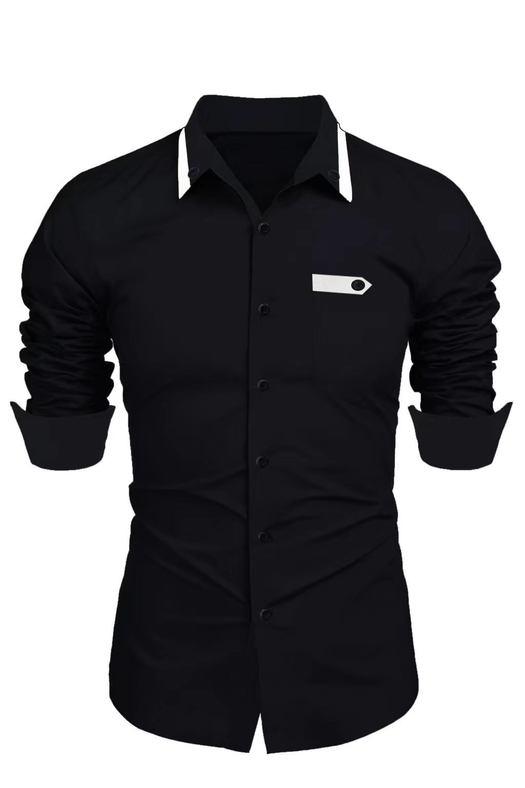 Business men's trendy long sleeve shirt 37
