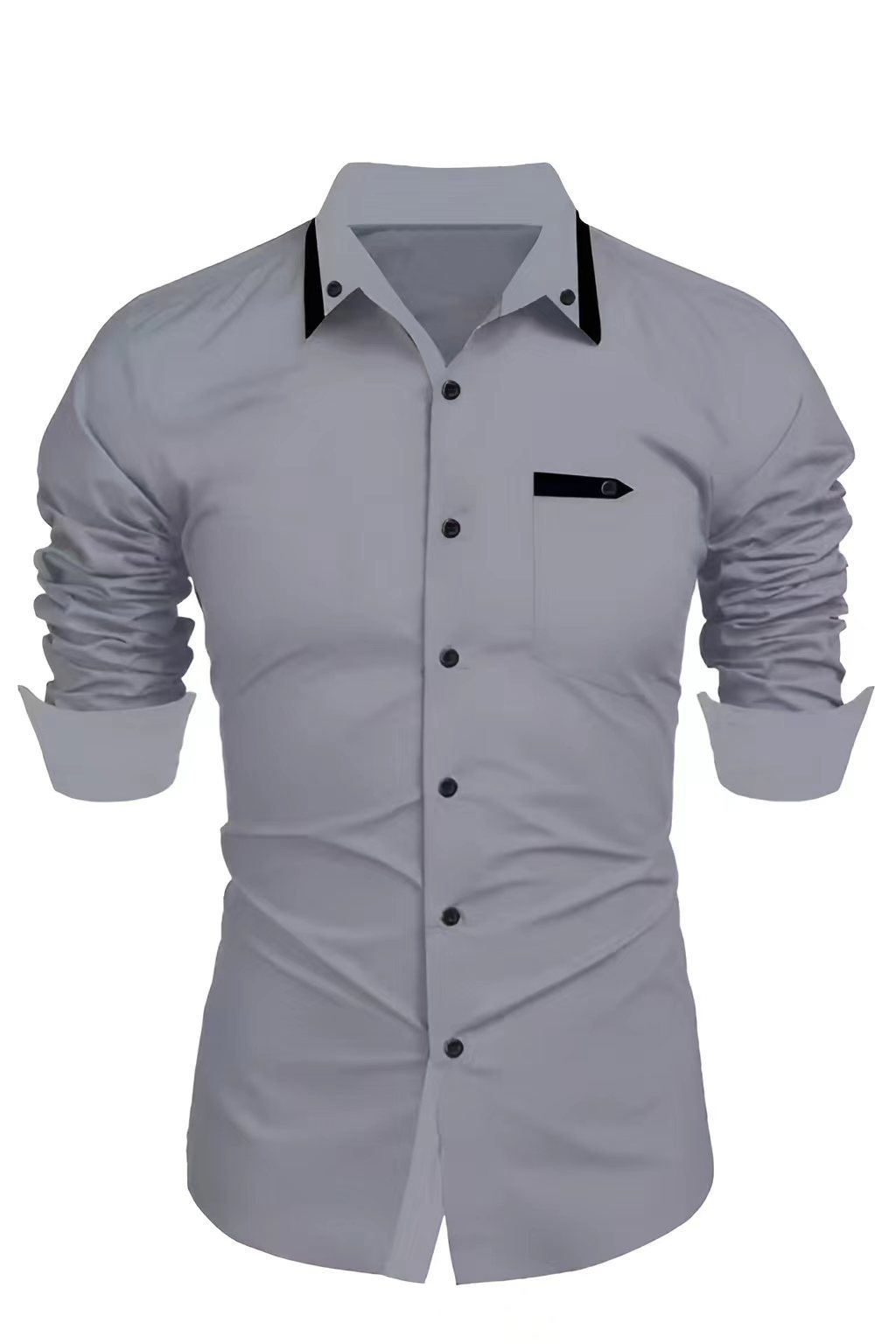 Business men's trendy long sleeve shirt 37