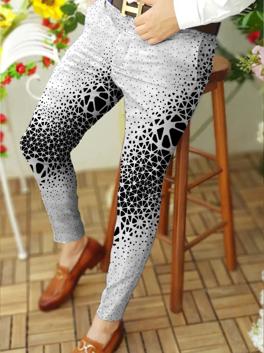 Hot Men's Clothing Fashion Printed Trousers 19
