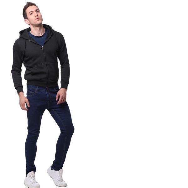 Men's new solid color skinny jeans 18 02