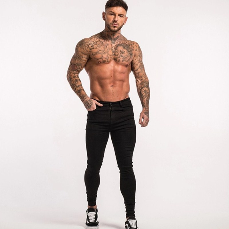 Men's slim fit vintage casual jeans 16