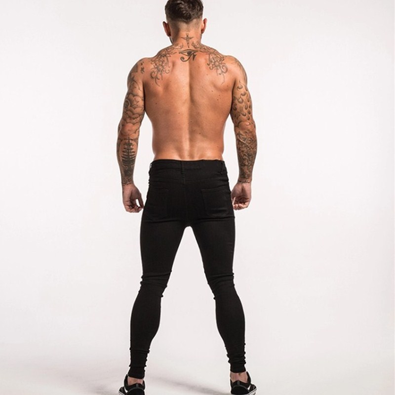 Men's slim fit vintage casual jeans 16 02