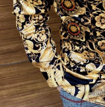 Printed casual lapel shirt top 27