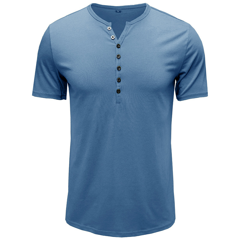 Men's Henley Short Sleeve T-Shirt 50