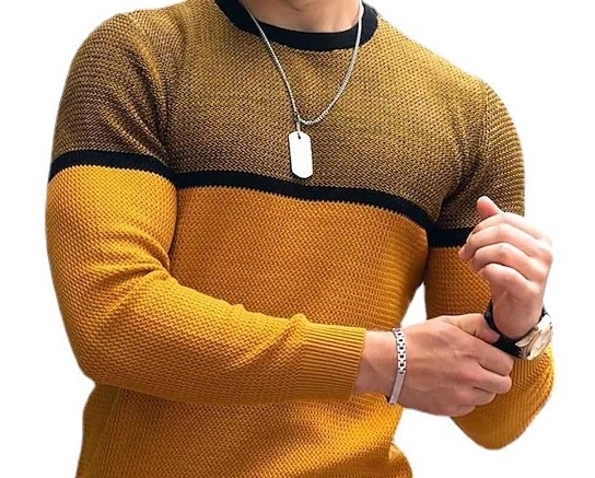 Spring and autumn men's round neck T-shirt casual trend 56